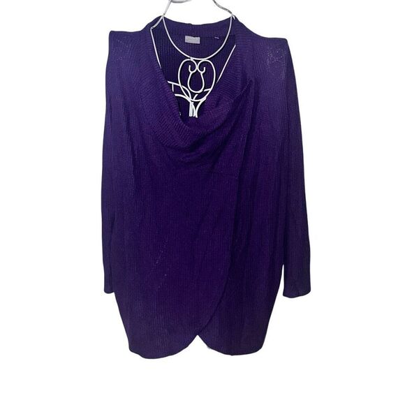 Beautiful Chicos Top Womens Chicos Zenergy Womens Convertible Waffle Cardigan Sw - Picture 1 of 10